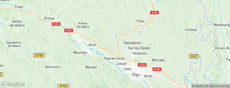 Bougarber, France Map
