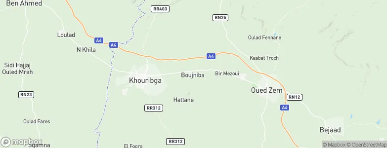 Boujniba, Morocco Map