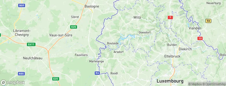 Boulaide, Luxembourg Map