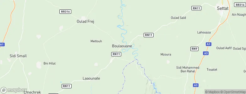 Boulaouane, Morocco Map