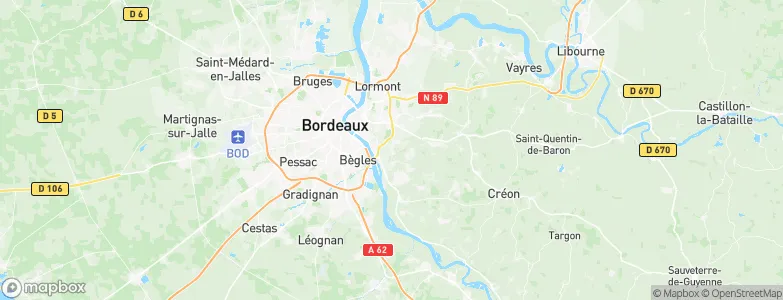 Bouliac, France Map
