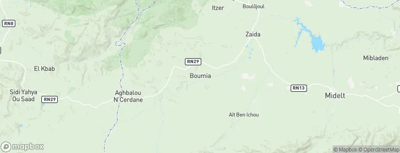 Boumia, Morocco Map