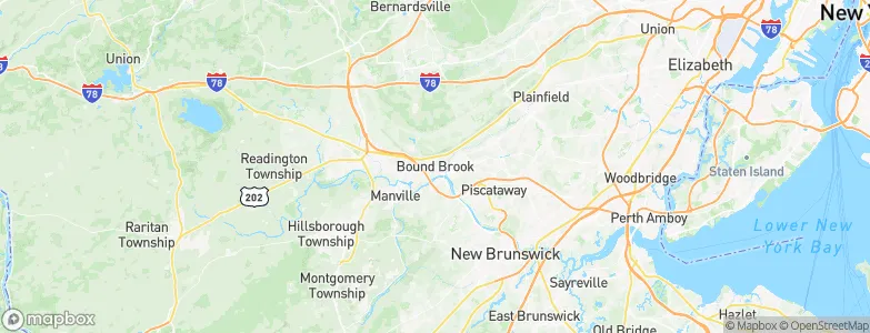 Bound Brook, United States Map