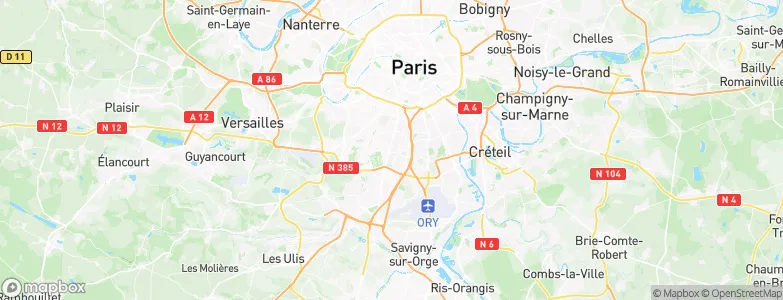 Bourg-la-Reine, France Map