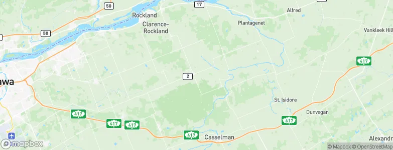 Bourget, Canada Map