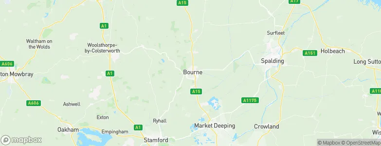 Bourne, United Kingdom Map