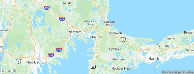 Bourne, United States Map