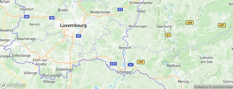 Bous, Luxembourg Map