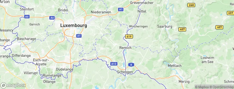 Bous, Luxembourg Map
