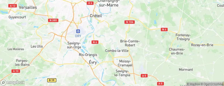 Boussy-Saint-Antoine, France Map
