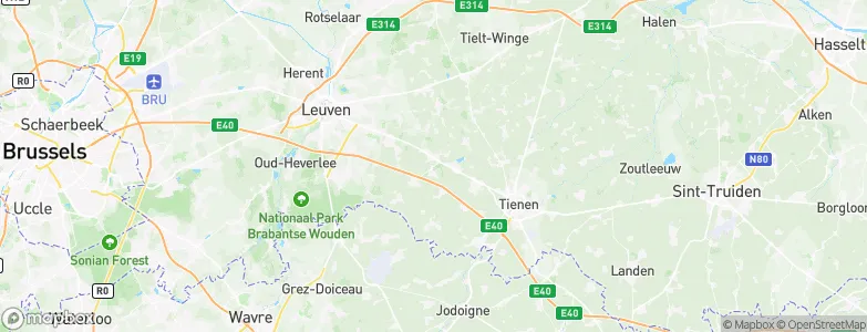Boutersem, Belgium Map
