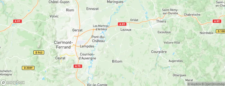 Bouzel, France Map