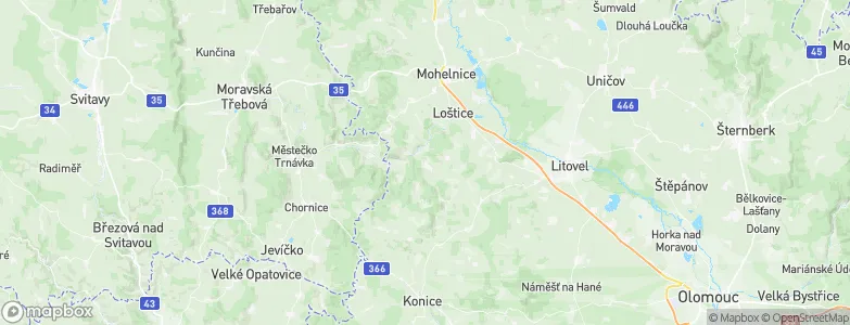 Bouzov, Czechia Map