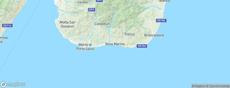 Bova Marina, Italy Map