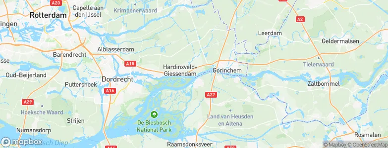 Boven-Hardinxveld, Netherlands Map