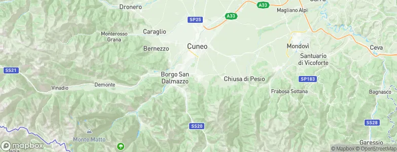 Boves, Italy Map