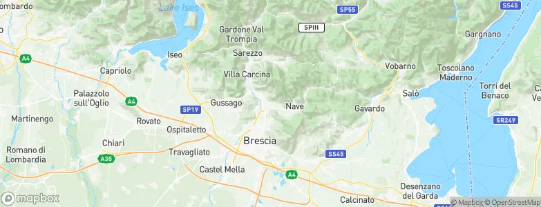 Bovezzo, Italy Map