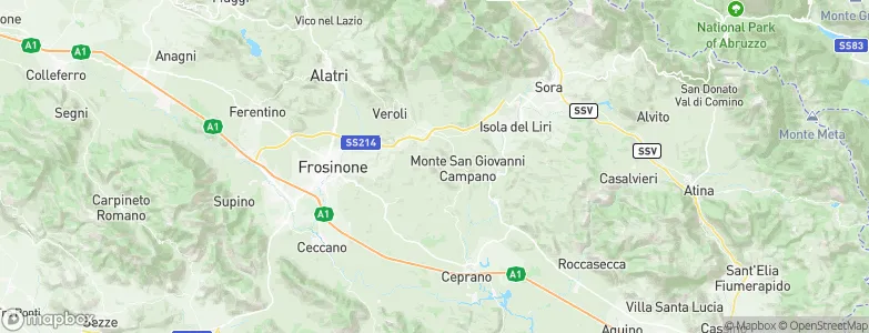 Boville Ernica, Italy Map