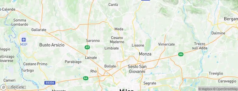 Bovisio-Masciago, Italy Map