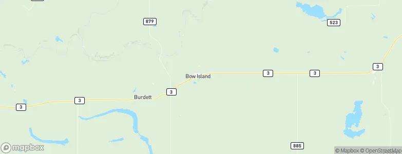 Bow Island, Canada Map