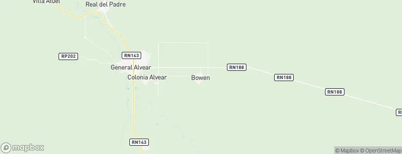 Bowen, Argentina Map