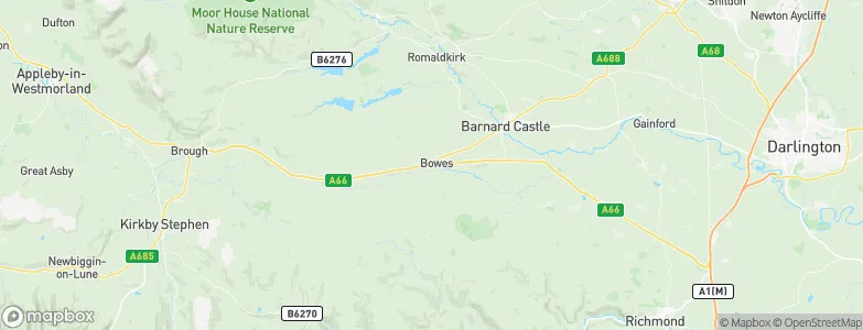 Bowes, United Kingdom Map
