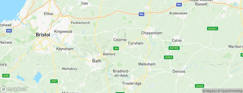 Box, United Kingdom Map