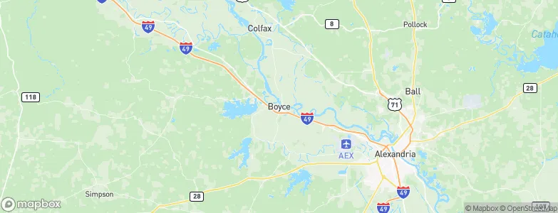 Boyce, United States Map