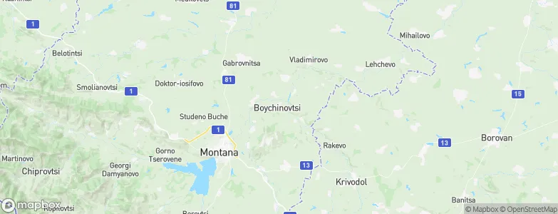 Boychinovtsi, Bulgaria Map