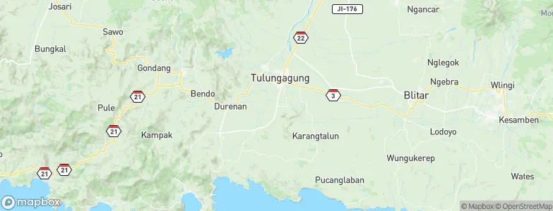 Boyolangu, Indonesia Map