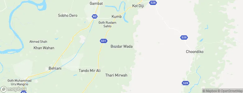 Bozdar Wada, Pakistan Map