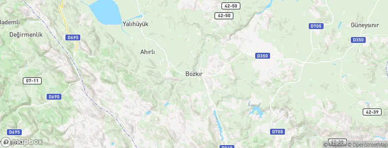 Bozkır, Turkey Map