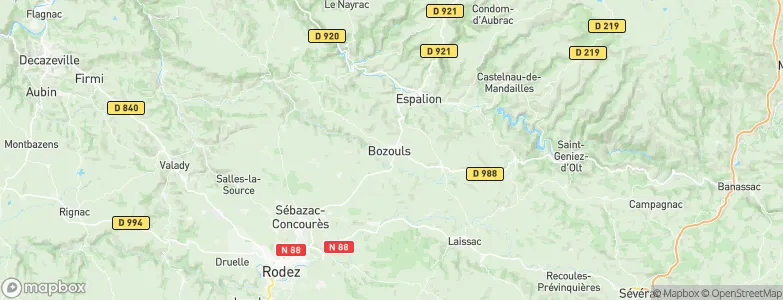 Bozouls, France Map