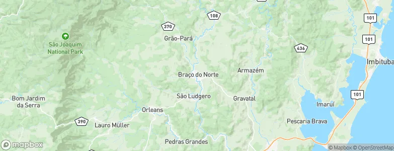Braço do Norte, Brazil Map
