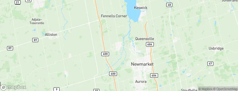 Bradford, Canada Map