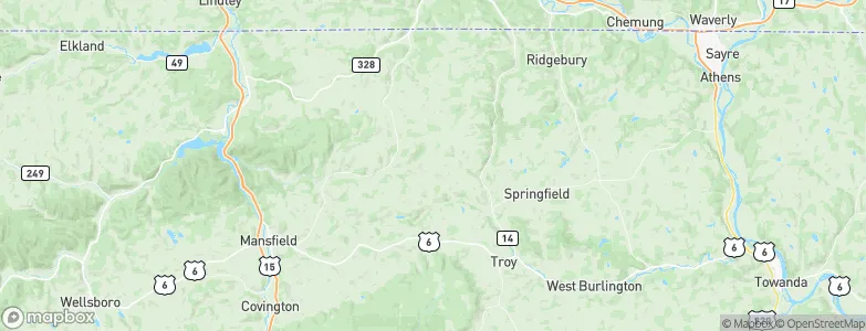 Bradford County, United States Map