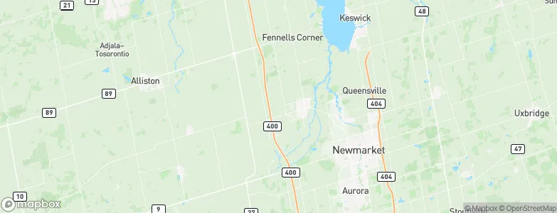 Bradford West Gwillimbury, Canada Map
