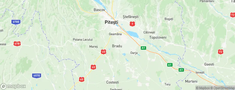 Bradu, Romania Map