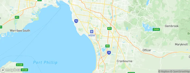 Braeside, Australia Map