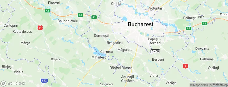 Bragadiru, Romania Map