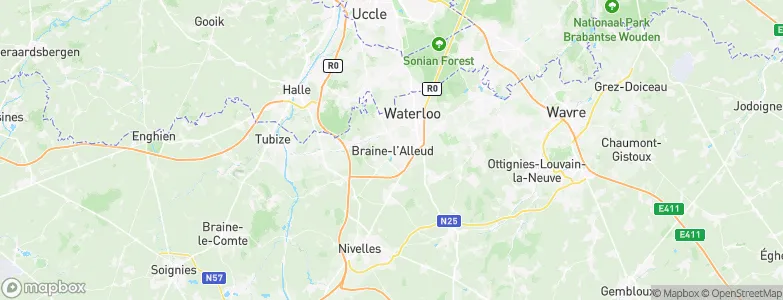 Braine-l'Alleud, Belgium Map