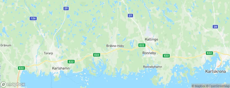 Bräkne-Hoby, Sweden Map