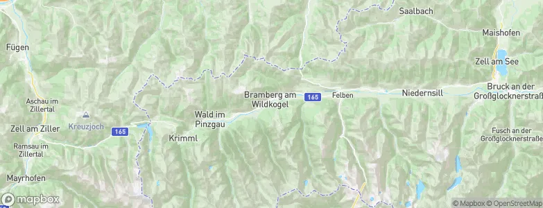 Bramberg am Wildkogel, Austria Map