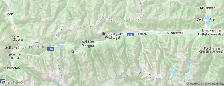 Bramberg am Wildkogel, Austria Map
