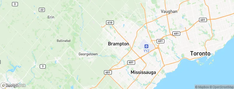Brampton, Canada Map