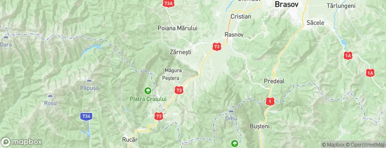 Bran, Romania Map