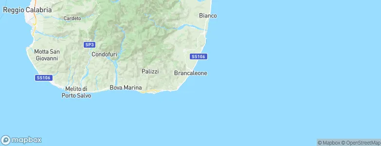 Brancaleone, Italy Map