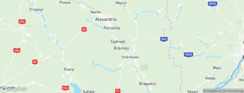 Brânceni, Romania Map