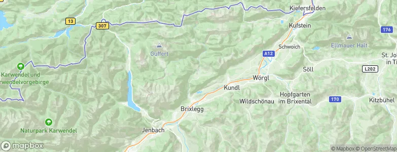Brandenberg, Austria Map