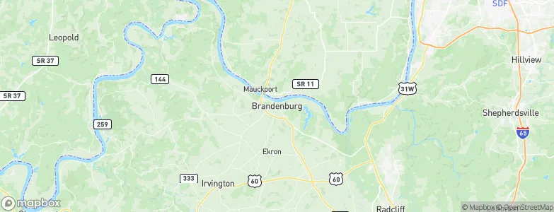 Brandenburg, United States Map